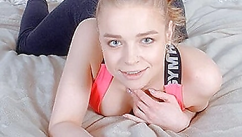 Milf in white dress getting her day started with a doggy style