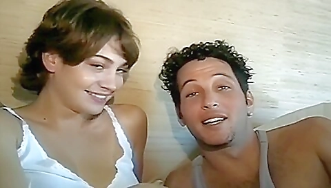 Cute brunette with a perfect face and a perfect body