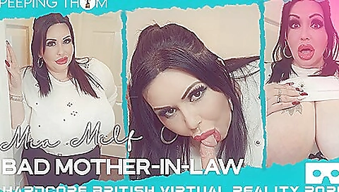 Busty milf takes a huge dick inside her tight pussy