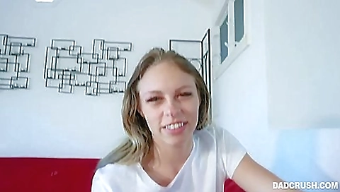 Blonde stepdaughter has her favorite dick in her big ass