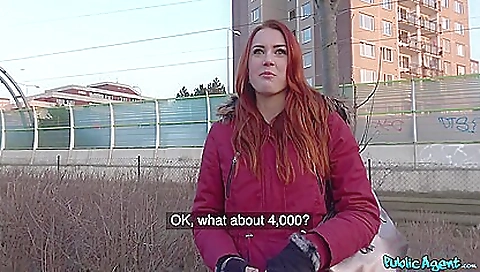 Big ass redhead girl gets off with her friend's cock