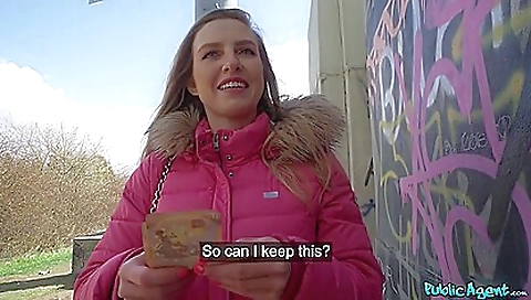 Busty blonde babe with a natural boob is on the brink of orgasm