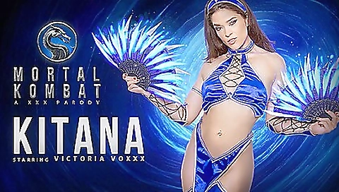 Hot porn parody of mortal kombat with a busty brunette