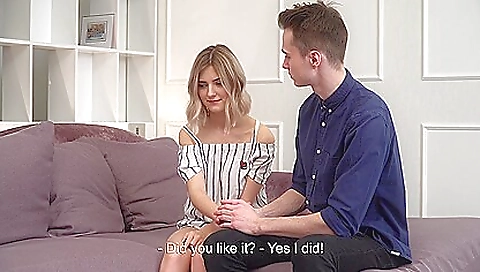 Blonde milf with huge natural tits and ass fucked heavily