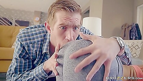 Busty lesbian threesome with a huge booty and a big cock