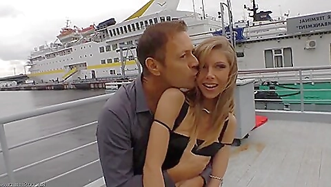 Skinny teen with a tiny ass is getting fucked in the ass