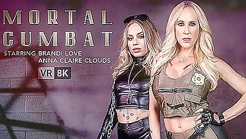 Blonde milf and a pornstar get fucked by their partner