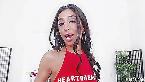 Cute teen with small tits gets fucked in the stripping