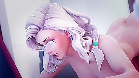 Big dick video with sexy girl in sexy white lingerie