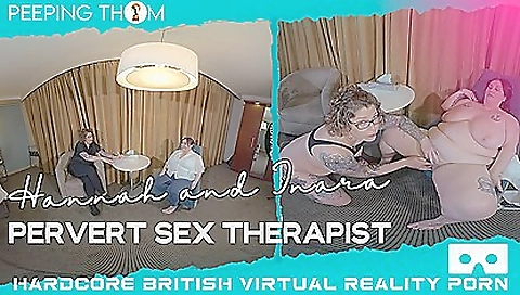 Teen with big tits enjoys lesbian masturbation on vr