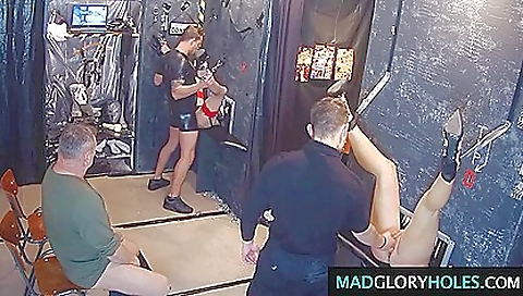 Stunning redhead is fingered and fingered at a party