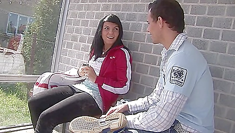 Big tits teen squad with sexy bodies in outdoor party