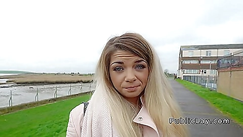 Big-assed brunette gets her ass rammed hard outdoors