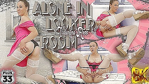 Valentina Ross In Alone In Locker Room; Mature Solo